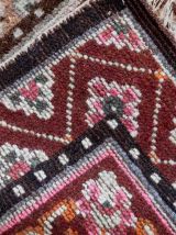 Tapis vintage Mongol fait main, 1C1000