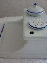 Encrier Faïence décors Rouen 1993 Jamais Servi