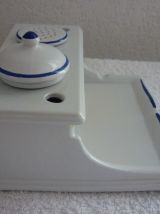 Encrier Faïence décors Rouen 1993 Jamais Servi