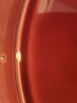 6 assiettes à fondue rouges Lunéville