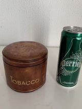 Porte-cigarettes vintage 1960 cuir céramique Italie - 9 x 10
