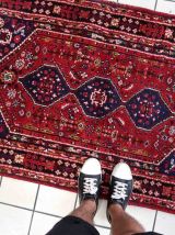 Tapis vintage Persan Shiraz fait main, 1C1018