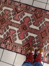 Tapis vintage Persan Hamadan fait main, 1C1020