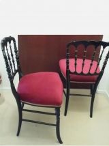 2 chaises Napoléon III
