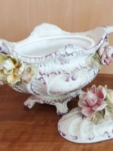 Grande SOUPIERE BARBOTINE VINTAGE SUR PLATEAU