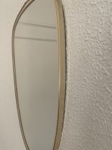 Miroir vintage 1960 rétroviseur asymétrique forme libre - 40