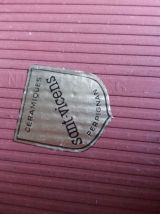 Plaque en céramique de Saint-Vicens signée Jacqueline Bartre