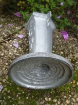 vase , jardinière en fonte d'aluminium , vintage