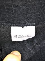 Pantalon suédine noir effet croco taille 42/44 vintage