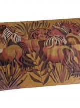 Vintage tapisserie tissé à la main  Tapis  Décoration Murale