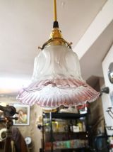 Baladeuse tulipe vintage en verre