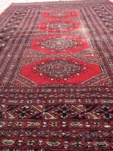 Tapis vintage Ouzbek Bukhara fait main, 1C1022