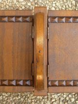 boite en bois artisanale , vintage  