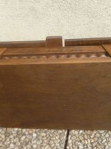 boite en bois artisanale , vintage  