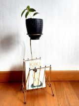 Porte revue métal doré vintage 