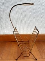 Porte revue métal doré vintage 