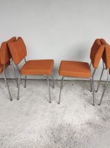 chaises vintage tissu