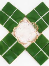 lot dessous de verre + présentoir décoratif