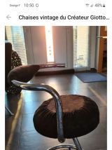 Chaises vintage des années 1970  Giotto Stoppino 