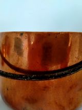 3 pots décoratifs anciens en cuivre