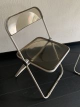 2 chaises Plia par Giancarlo Piretti pour Castelli vintage 1