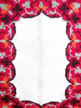 Tapis vintage Français Savonnerie fait main, 1P97