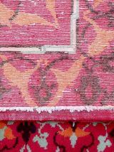 Tapis vintage Français Savonnerie fait main, 1P97