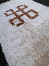 Tapis vintage Madagascar Angora fait main, 1P98