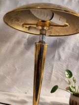 lampe champignon Métal doré Style paquebot ,en état de fonct