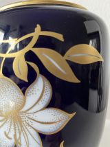 Vase porcelaine de bavière doré à l’or fin