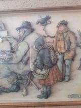 tableau Anton Pieck en 3D box "belgium painter" 1925-1949