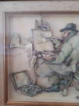 tableau Anton Pieck en 3D box "belgium painter" 1925-1949