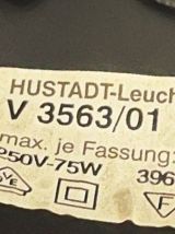 Paire lampes art déco par Hustadt-Leuchten, 75 cm