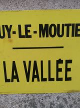 Plaque émaillée arrêt de bus 