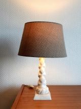 Lampe en albâtre vintage 