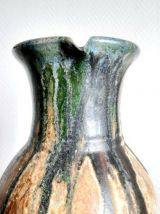 Grand pichet en céramique signé vintage 