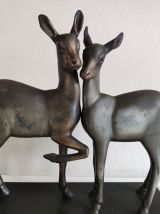 statue en régule sur marbre