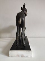 statue en régule sur marbre