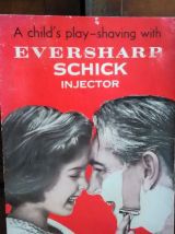 Carton publicitaire (rasoir) - Années 50