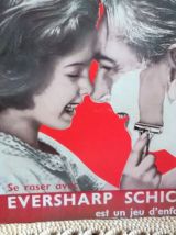 Carton publicitaire (rasoir) - Années 50