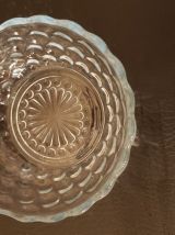 Joli service motif bulles bleu saphir vintage