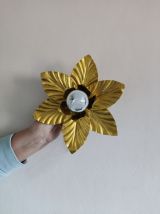 appliques feuilles dorées