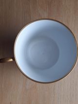 Tasse à chocolat Limoges bleu de four