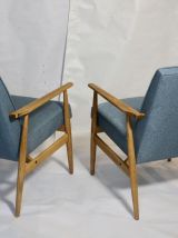 Paire de fauteuils henryk lis 300-190 années 1970 .Réf  Flo.