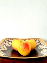 Coupe en céramique fat lava style Vallauris 1960