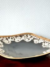 Coupe en céramique fat lava style Vallauris 1960