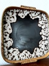 Coupe en céramique fat lava style Vallauris 1960