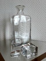 Carafe à whisky au bouchon plat 