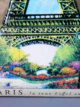 Tirelire céramique Tour Eiffel aux 4 saisons