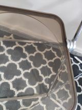 chaises pliantes plexi fumé